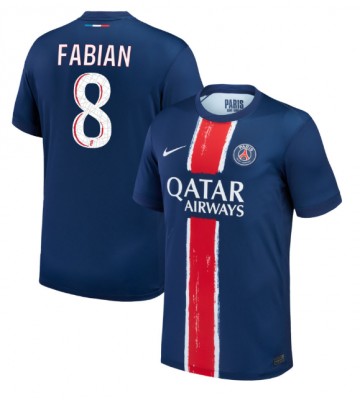 Paris Saint-Germain Fabian Ruiz #8 Hjemmebanetrøje 2024-25 Kort ærmer